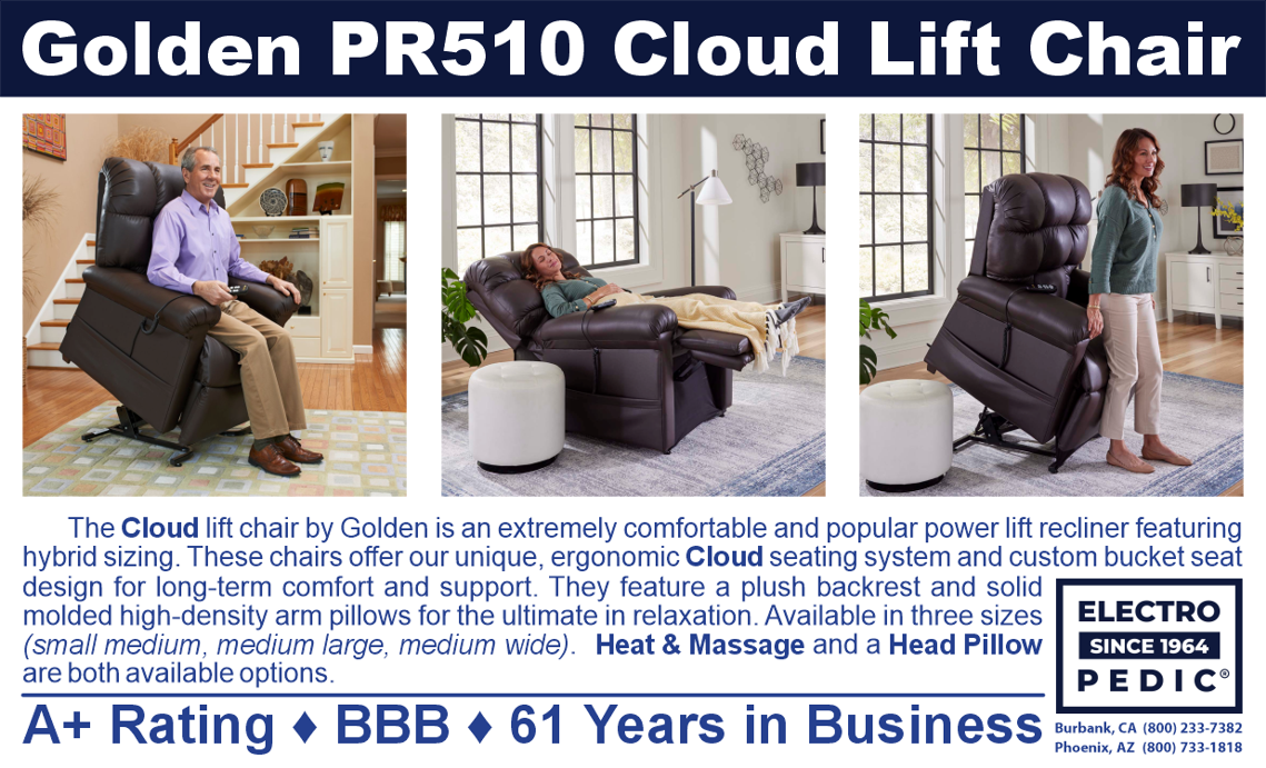 Phoenix Cloud PR510 Lift Chair Recliner by Golden Tech