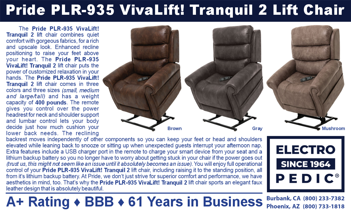 Phoenix Pride Mobility Viva Lift Chair Recliners